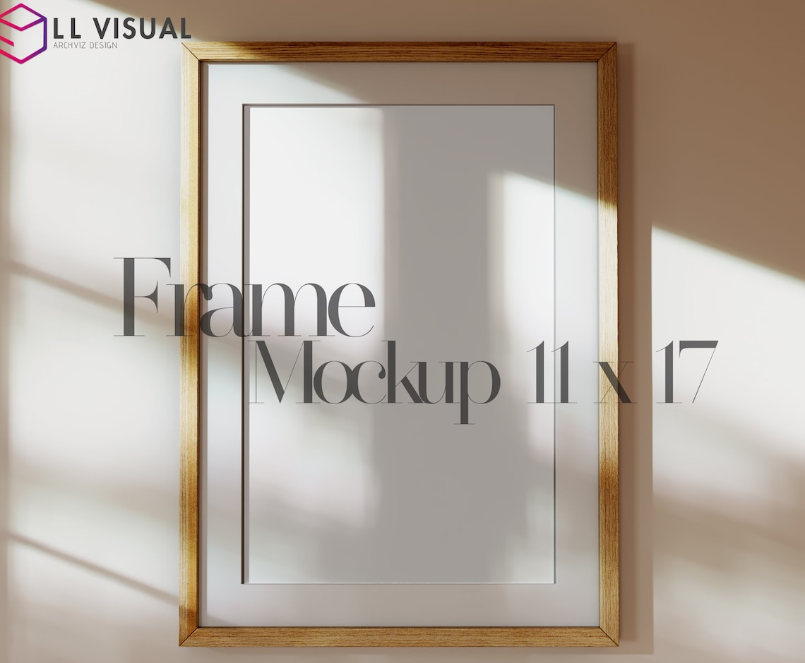 Download Schatten Rahmen Mockup Empity Frame 11 x 17 styled Stock | Etsy