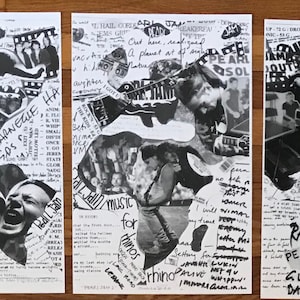 Pearl Jam  Collage (11&quot;x17&quot; B&W)