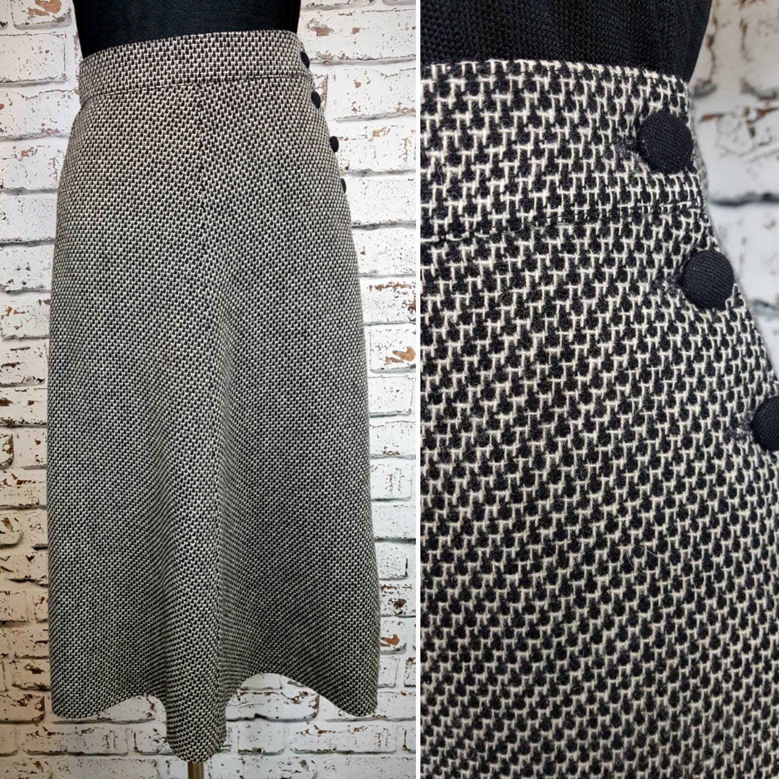 Image of S Flared Wool Skirt, Size  To