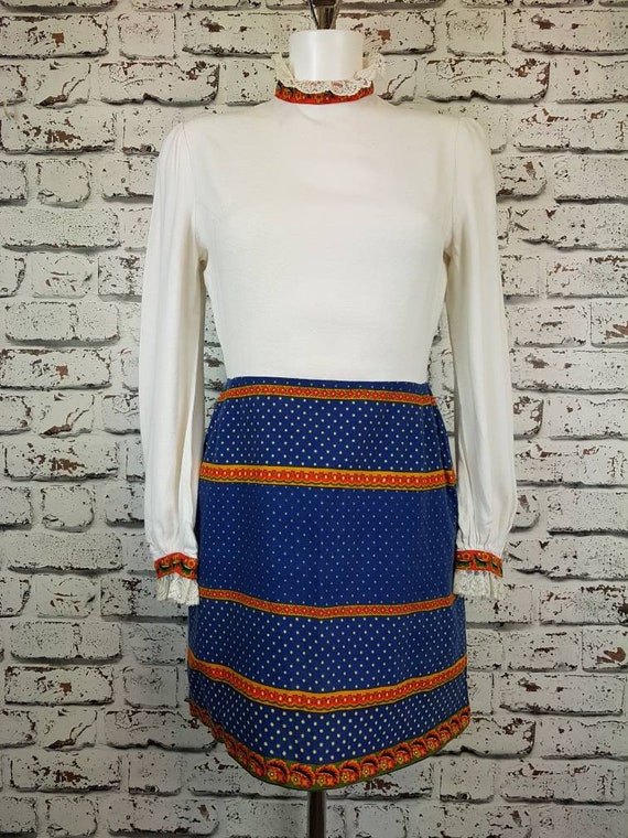 Cute 70s dolly rockers reworked dress, size 10.