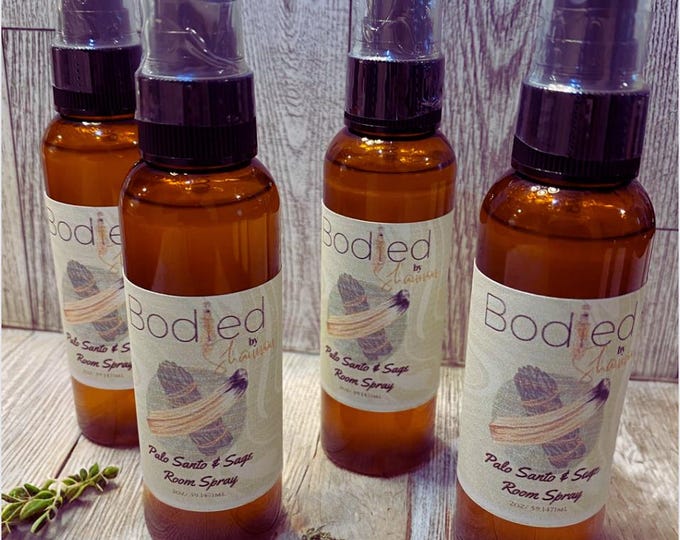 Featured listing image: Palo Santo & Sage Smudge Spray – Smokeless Cleansing + Protection Ritual Mist