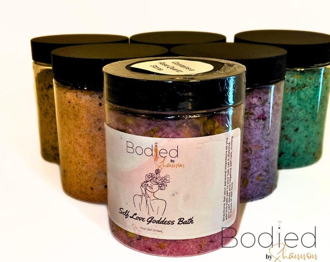 Featured listing image: Spiritual Bath Salt Gift Set – Crystal Ritual Soak for Healing, Relaxation, and Self Care