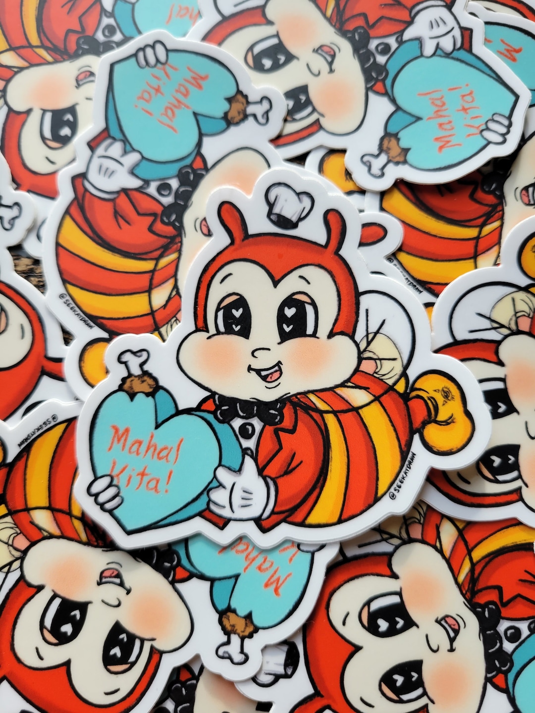 Jollibee Sticker mahal Kita Jollibee Chicken Joy Filipino Food Langhap Sarap No. 1 Sa Saya Pinoy