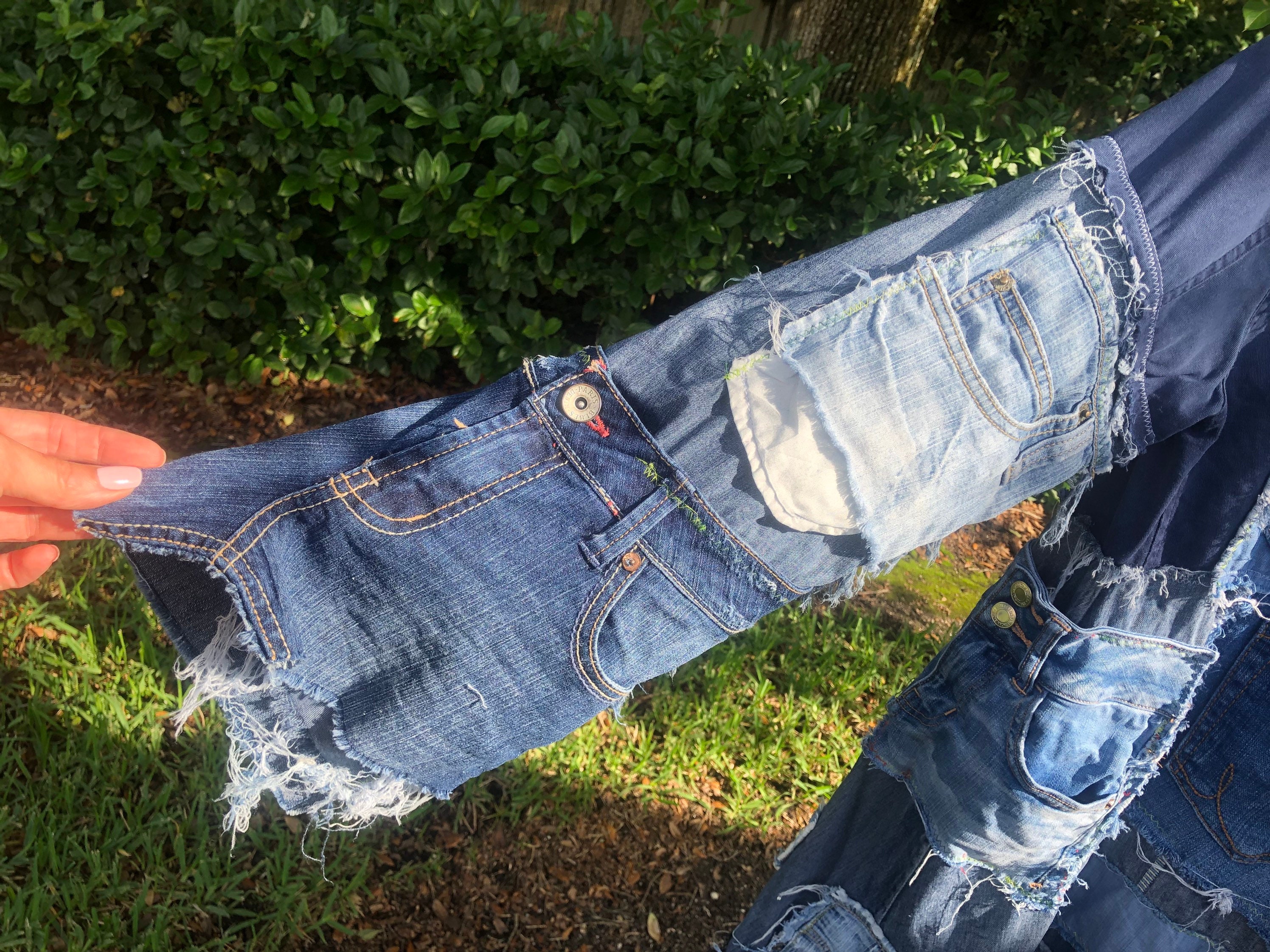 Refashioned Jeans Denim Coat Size S - Etsy