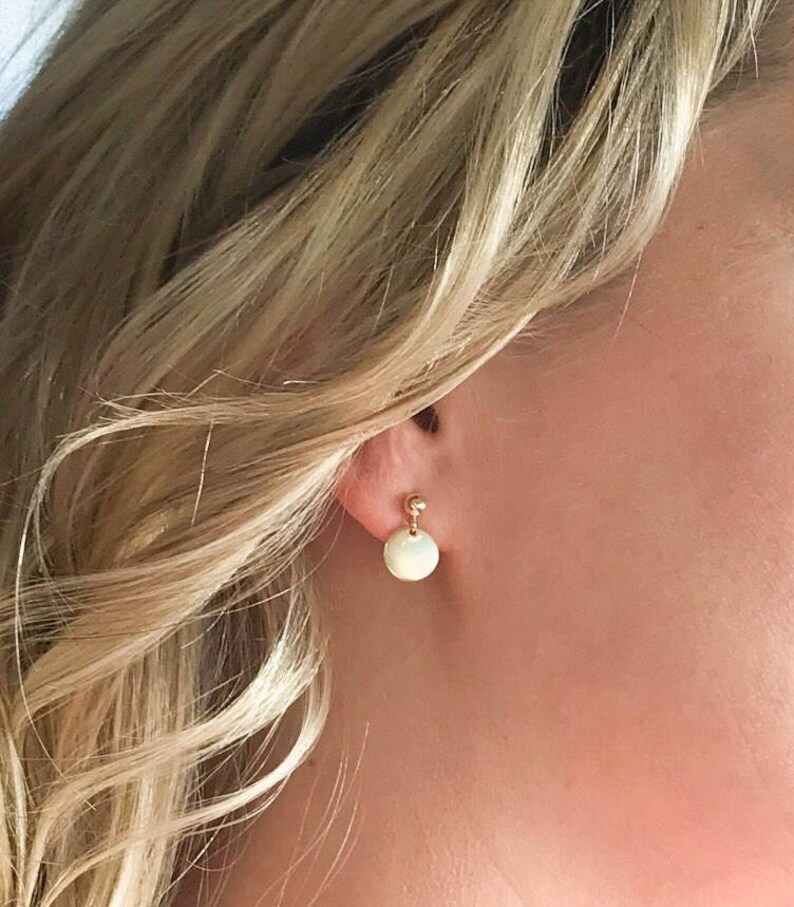 Simple everyday earrings Dainty Dangle post earrings Etsy