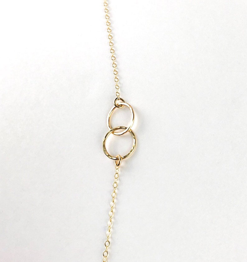 Friendship bracelet Gift for her Infinity bracelet Gold filled or Sterling silver Gift Eternity bracelet Unity link bracelet Dainty