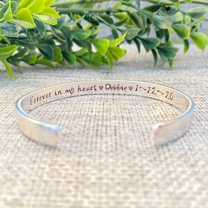 Sympathy Gift Loss of Parent, Personalized Bracelet for Loss of Loved One, Memorial Gift Jewelry, Remembrance Keepsake Gift, Gift Funeral