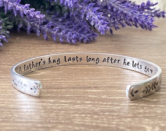 Loss of Father Bracelet, Grief Gift Jewelry, Memorial Bracelet Dad, In memory of Dad, Mourning Bracelet Grieving Daughter, Funeral Sympathy