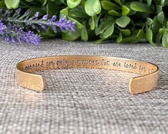 You were carried for only a moment bracelet, Miscarriage Gift for Bereaved Mother, Loss of baby infant, Pregnancy Loss, Mama of an Angel