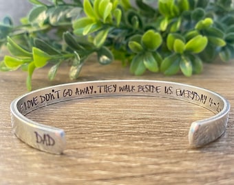 Those We Love Don’t Go Away Bracelet, Sympathy Gift Loss of Father, Condolences Gift for Friend, Loss of Parent, Dad Remembrance Keepsake