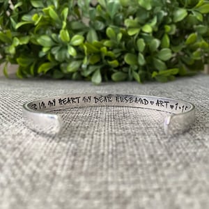 Forever In My Heart Memorial Bracelet, Sympathy Gift for Widow, Loss of Husband Tribute, Loss of Fiancé Boyfriend, Condolences Gift Funeral