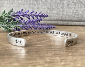 Forever my Sister Bracelet, Loss of Sister Memorial Gift, Remembrance Jewelry Sibling Loss, Sympathy Keepsake Gift, Honor Loved Ones Memory