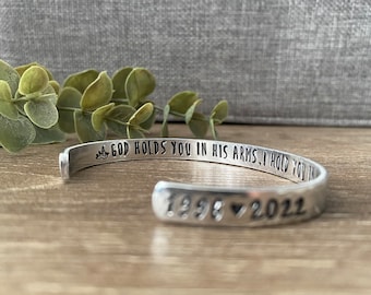 Women’s Memorial Bracelet, Sympathy Gift for Loss of Son, Sympathy Keepsake Jewelry for Bereaved Mother, Remembrance Gift for Loss of Child