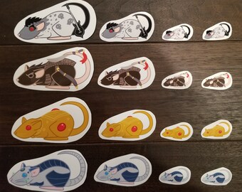 Mouse Rat Stickers One Inch Round Seals - Etsy
