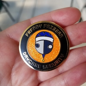 Hard enamel Daycare Moon pin 1.5 inches