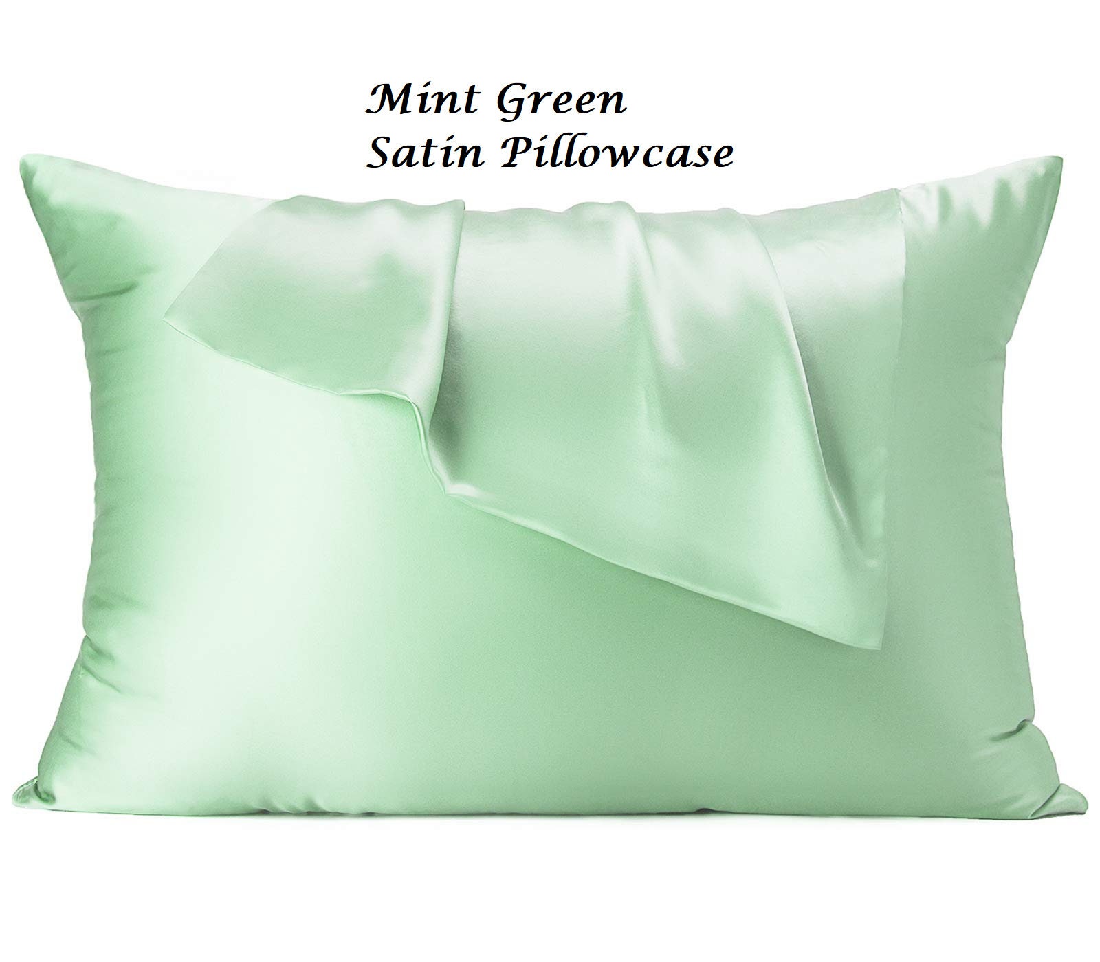 Silky Satin Pillowcases 2pcs Mint Green or Burgundy Color Etsy
