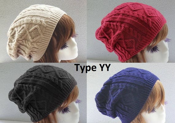 Satin Lined Beanie Adult Size Natural Hair Cap Winter Etsy