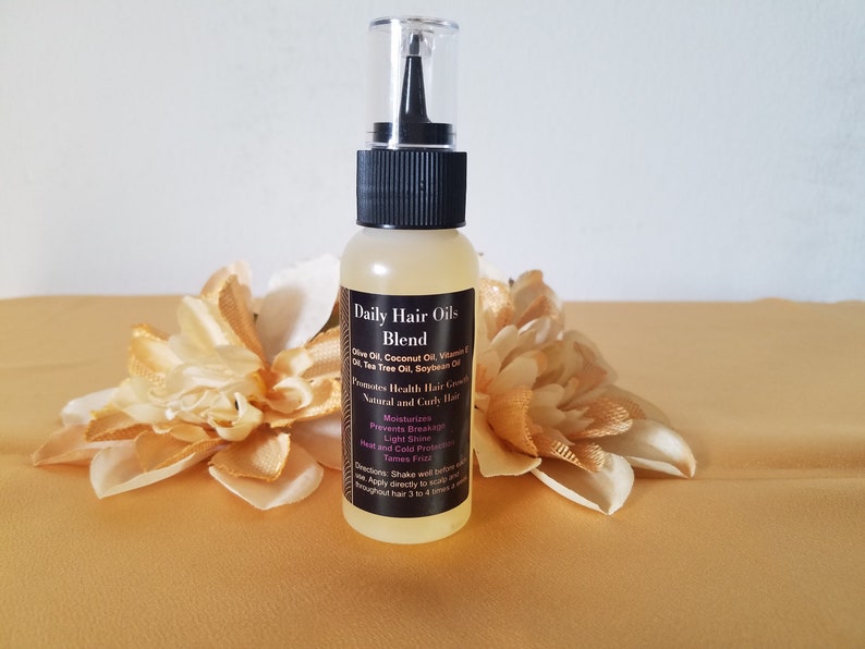 Organic Natural Hair Oil Blend Intense Moisture Growth Etsy