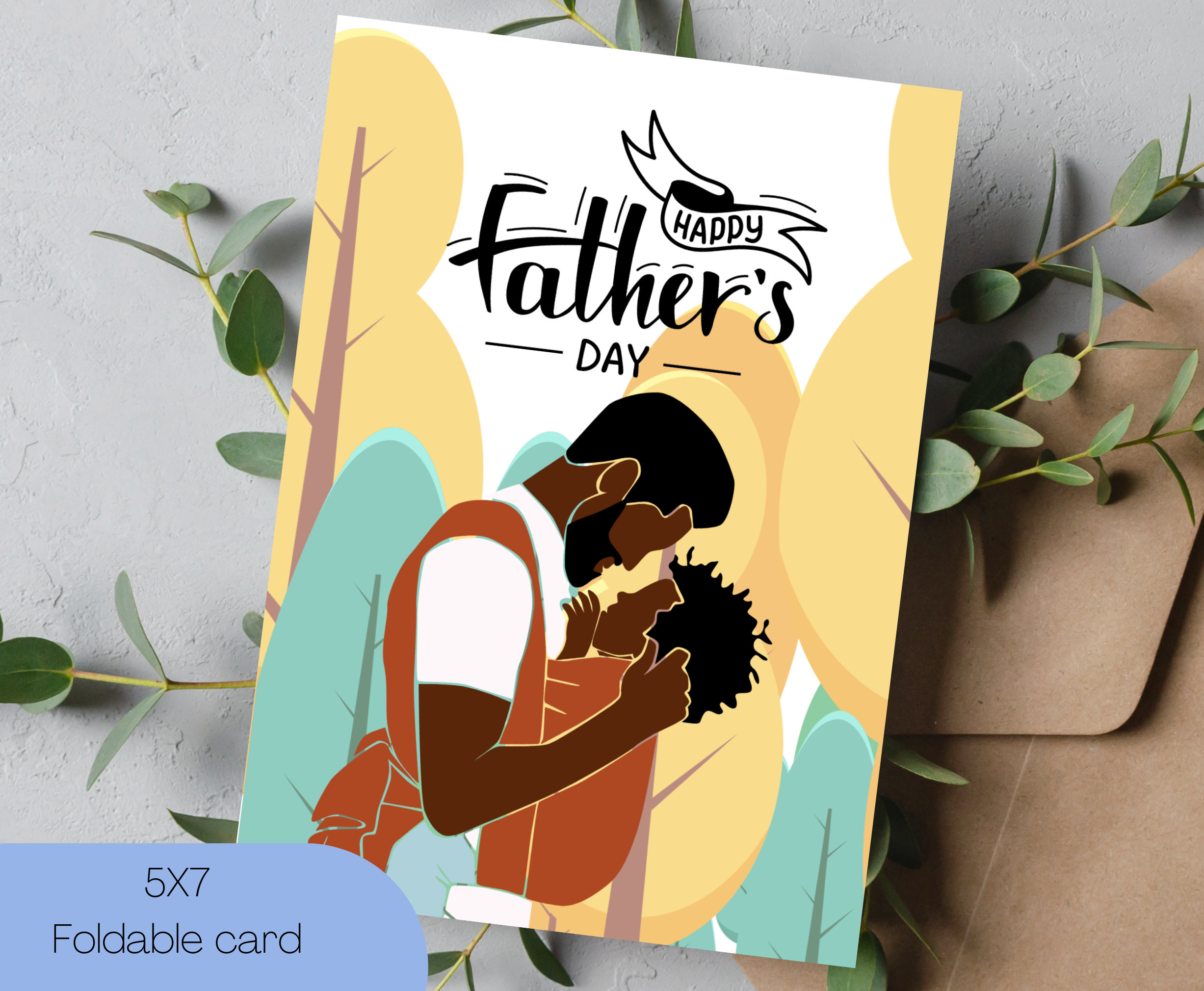 Happy Father's Day Card for African American Fathers Etsy