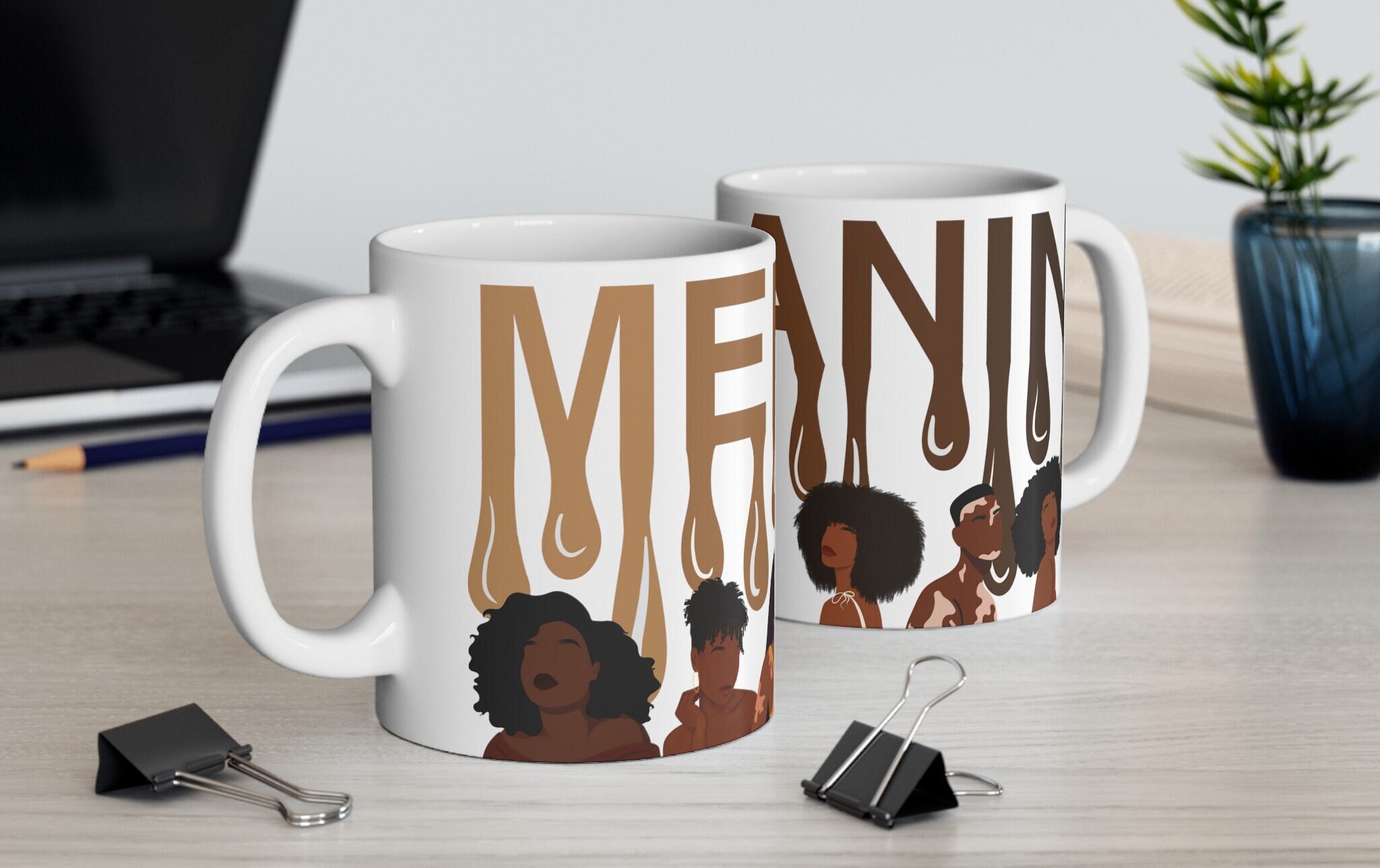 Melanin Shades Coffee Mug | Black Pride Ceramic Mug