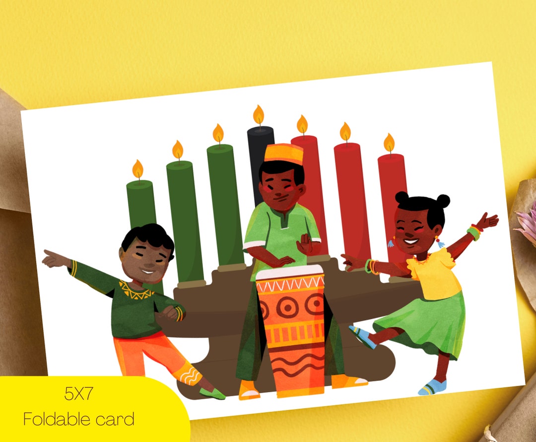 Kwanza Greeting Card Printable Card for Kwanzaa Celebrations - Etsy