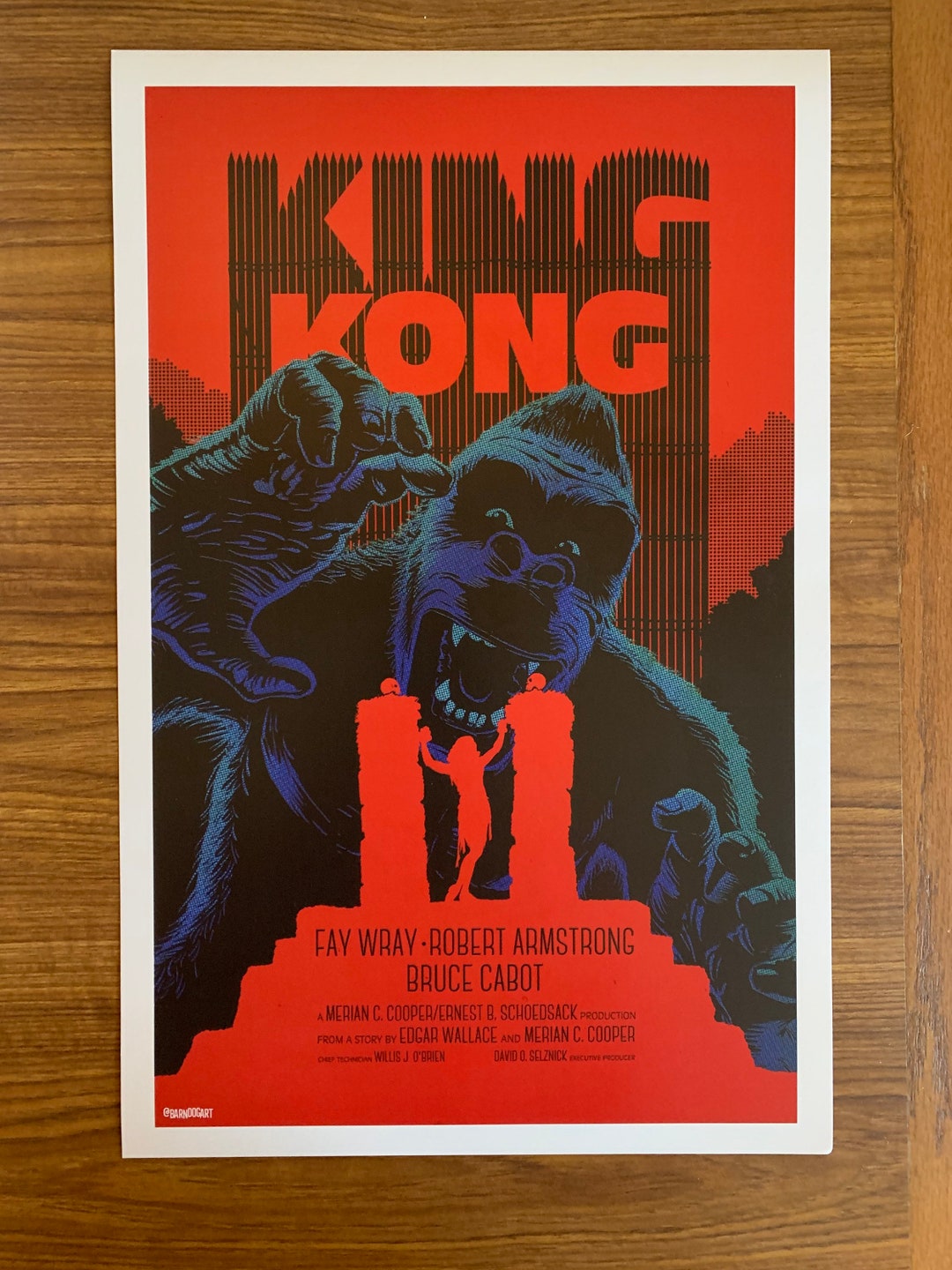11x17 Poster King Kong Skull Island Fay Wray Robert Armstrong 