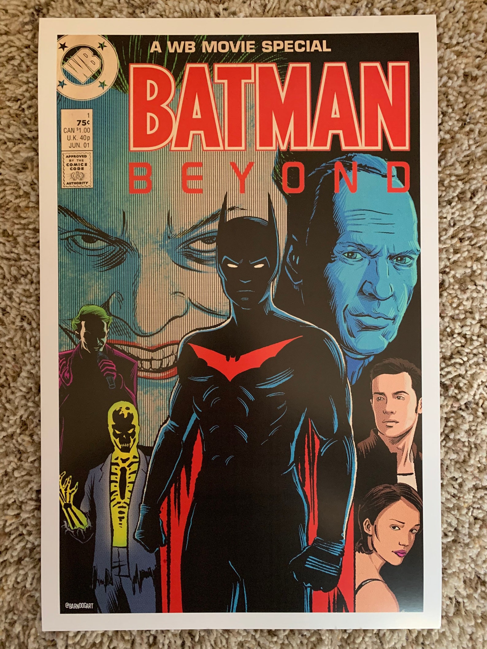 11x17 Batman Beyond Elseworld Cover Michael Keaton Bane Joker Nicholson ...