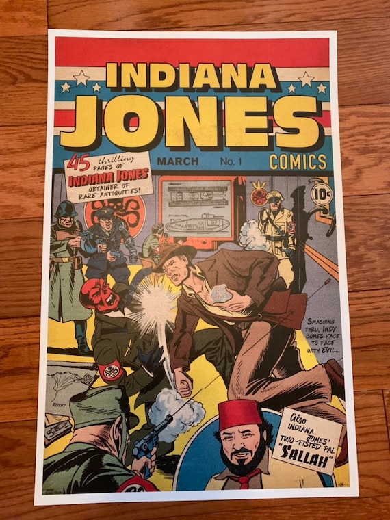 Indiana Jones (jack Kirby/captain America #1 Tribute) Sallah/red