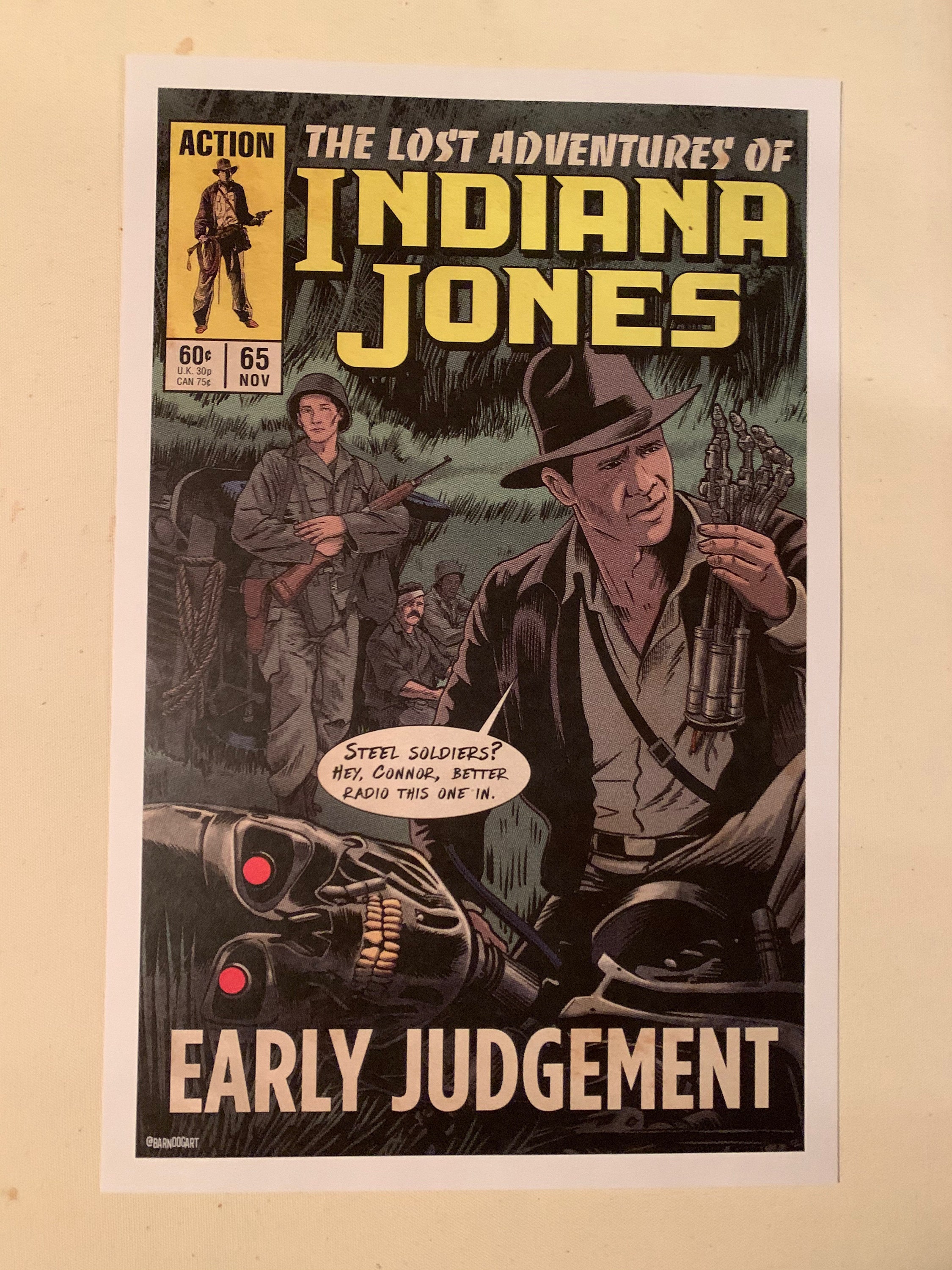 11x17 Terminator Crossover Vintage Marvel Further Adventures of