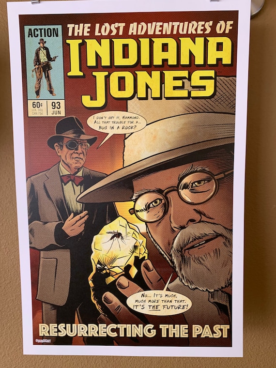 11x17 Jurassic Park Crossover Vintage Marvel Further Adventures of