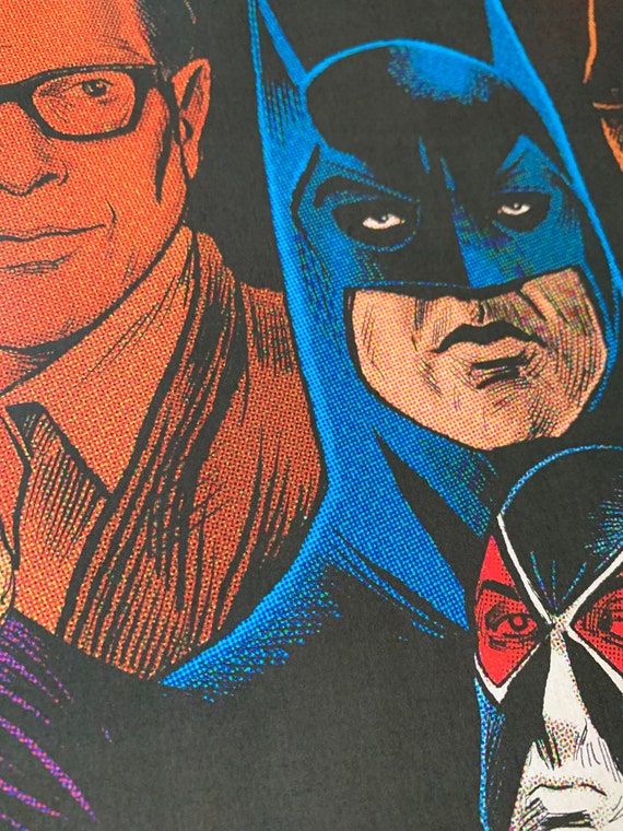 Batman A Visual History　バットマン　アートカード付 11x17 Batman Broken Elseworld Cover Michael Keaton Bane