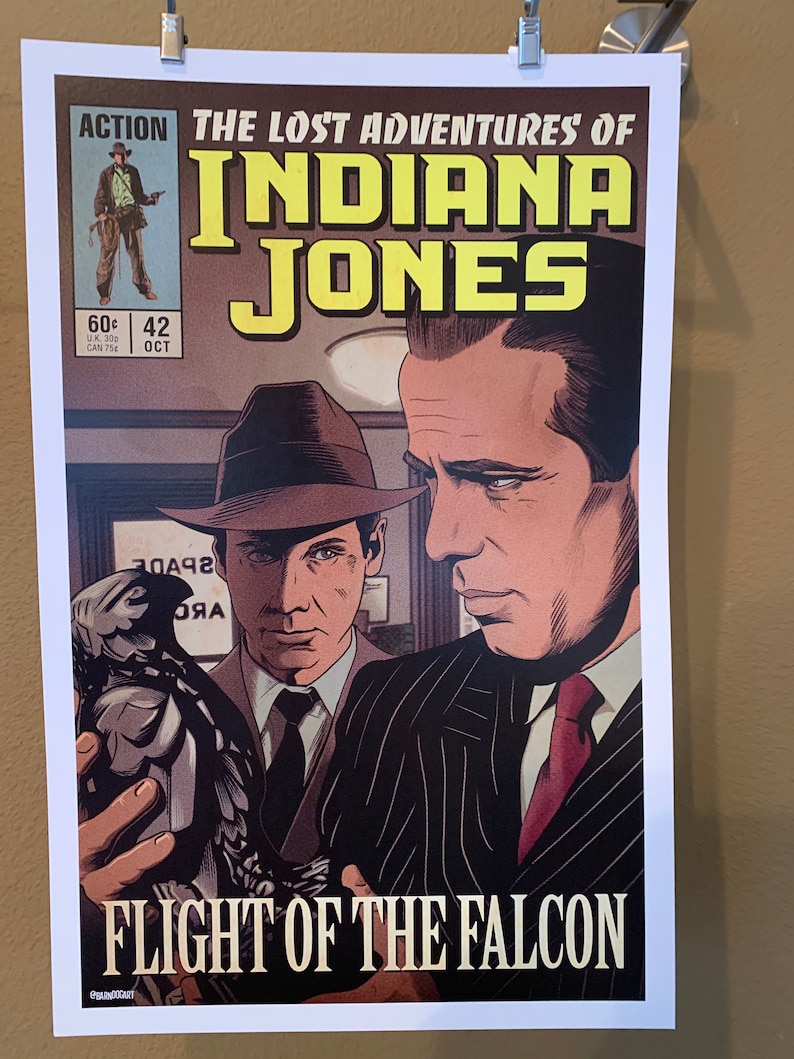 11x17 Bogart Sam Spade Maltese Falcon crossover Vintage Marvel Etsy