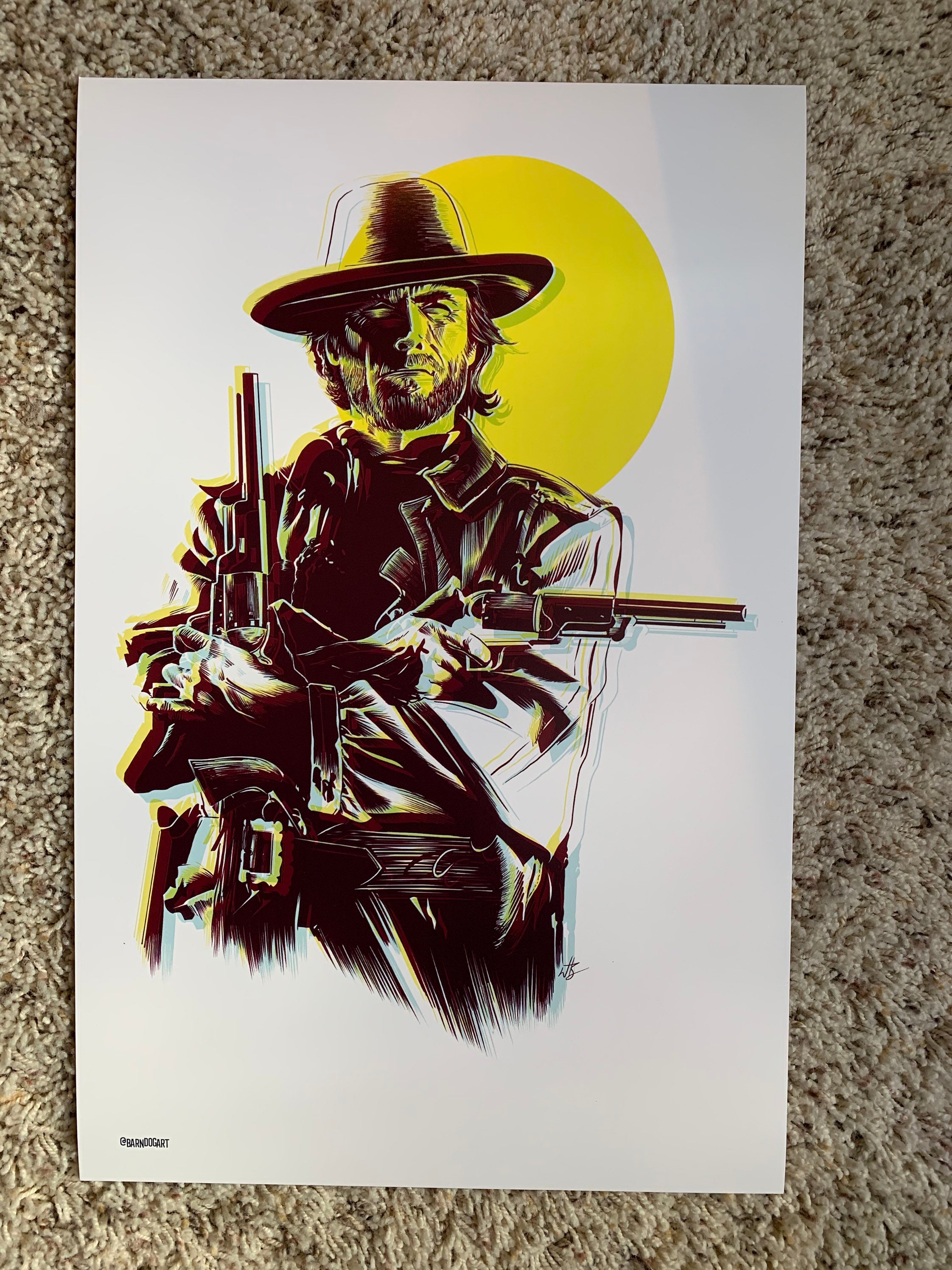 ポスター　CLINT EASTWOOD Amazon.com: XXL Poster 24 X 36 Rare Find Good Bad and The