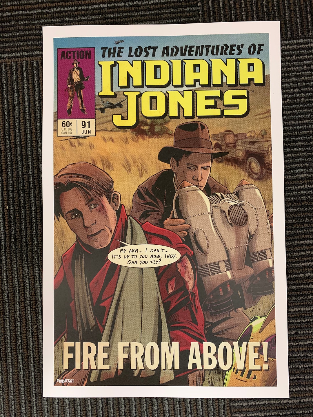 アメコミ THE ROCKERS 11x17 Rocketeer Crossover Vintage Marvel Further Adventures