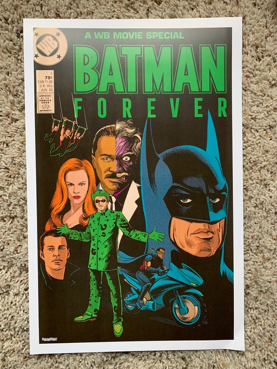 11x17 Batman Forever Elseworld Cover Michael Keaton Billy Dee - Etsy