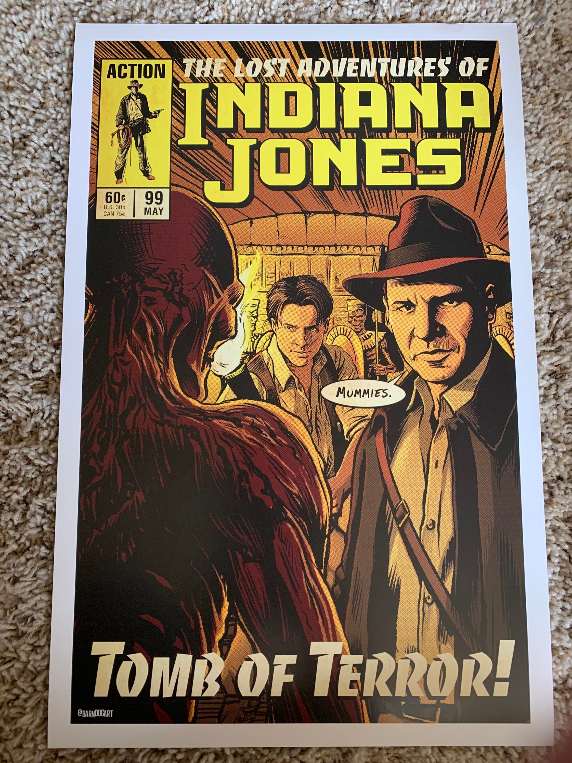 11x17 Poster the Mummy Crossover Vintage Marvel Further Etsy