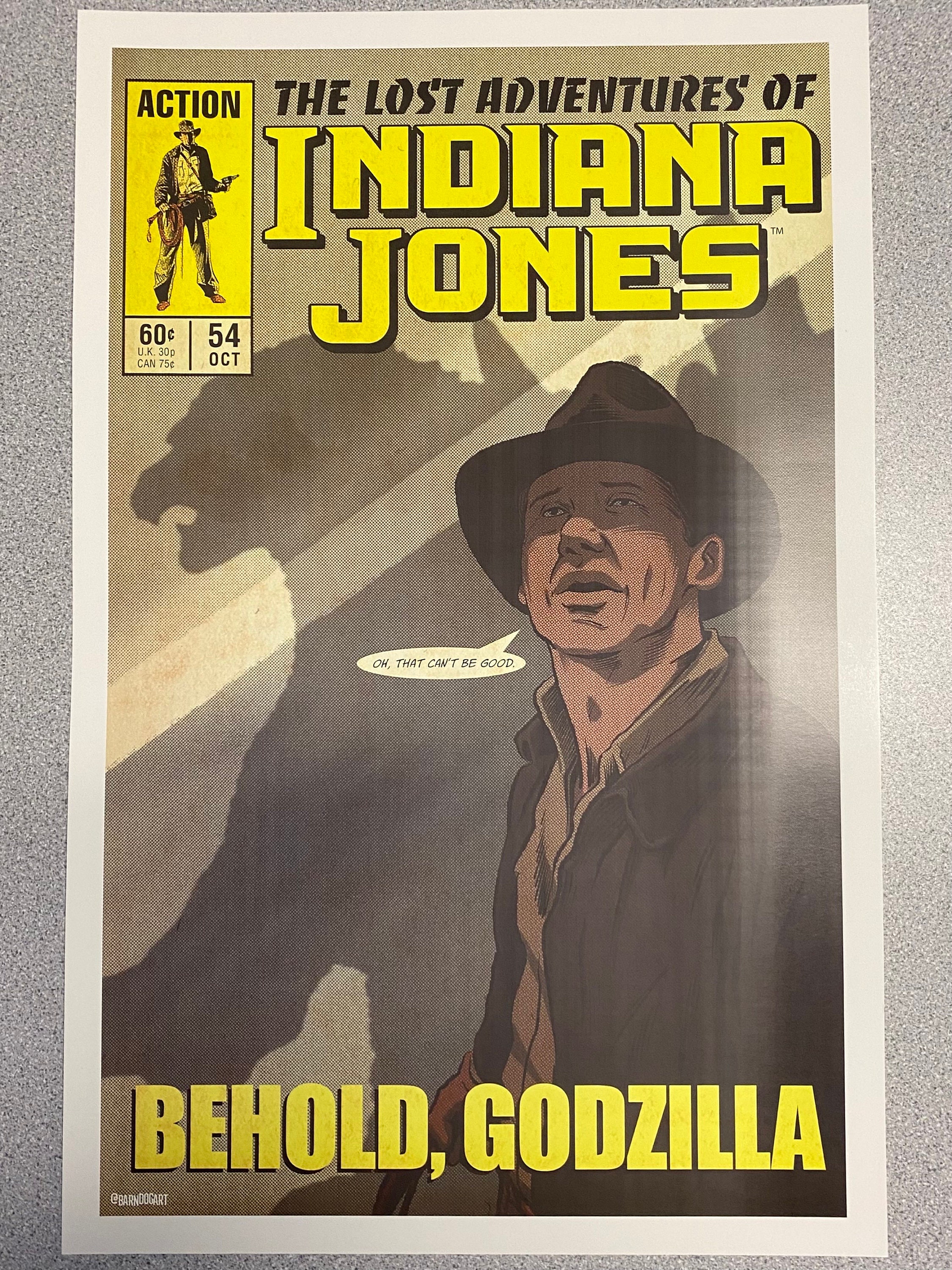 11x17 Vintage Marvel Further Adventures of Indiana Jones Vs