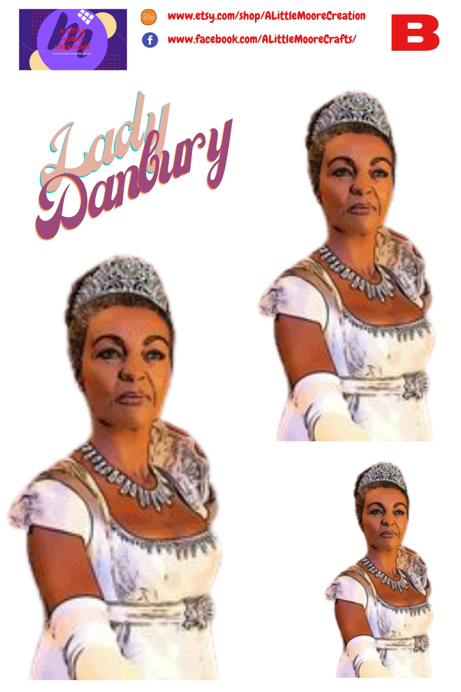 Lady Danbury Etsy