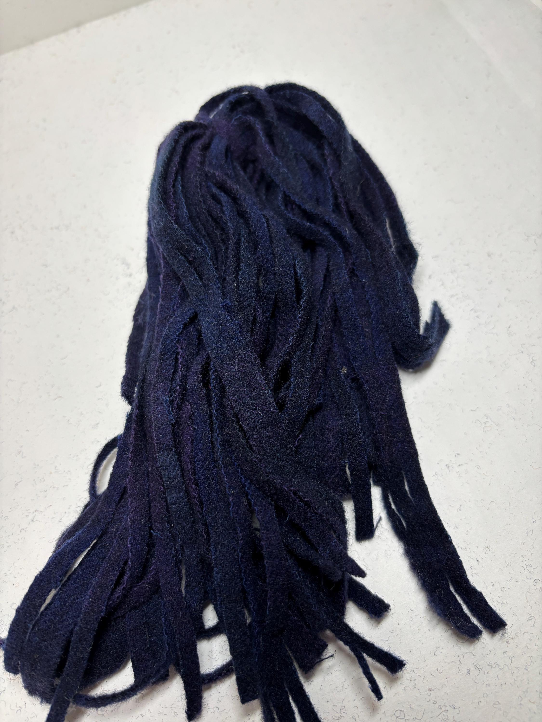 39 Rug Hooking Wool Strips, #6, 12" Long Navy Blue - Etsy