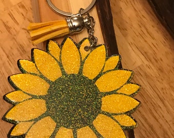 Download Svg Digital Download Sunflower Keychain Outline Etsy