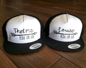 Best Friend Thelma and Louise Ride or Die Hat Set