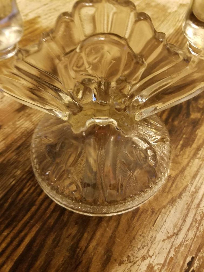 One only Iris and Herringbone Double Candleholder Good condition Each are priced separately and shipping is separately. I have two