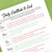 Printable Daily Gratitude to God Prayer of Gratitude and Thanksgiving ...