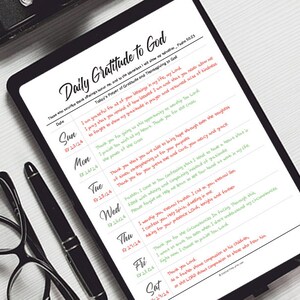 Printable Daily Gratitude to God [the Classic Happy Planner-sized] 7”x9 ...