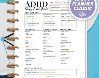 ADHD Daily Food Guide PDF | Meal Planner, Focus & Energy Tracker, Brain-Friendly Eating PDF Download
