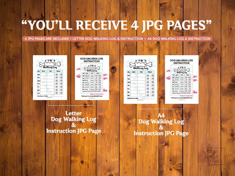 Printable Dog Walking Log Printable Family Dog Waking Schedule | Etsy