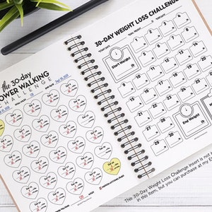 Printable 30 Day Power Walking Challenge Daily Walking Tracker Daily Walking Log 30 Day Power Walking Logs GoodNotes Power Walking Planner