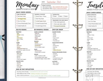 ADHD Food Guide | Minimal Meal & Focus Tracker (PDF Download)
