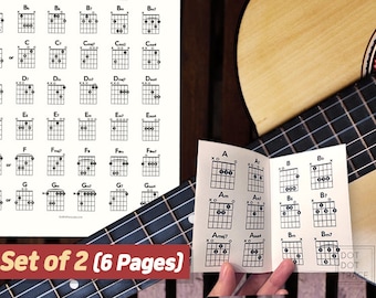 Gitarre Akkordliste & Mini-Buch (PDF Download)