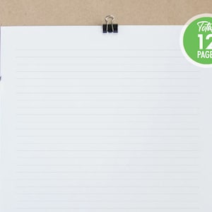 Inserti stampabili per planner: carta a righe, a pois, quadrata (PDF in formato Letter/Legal)